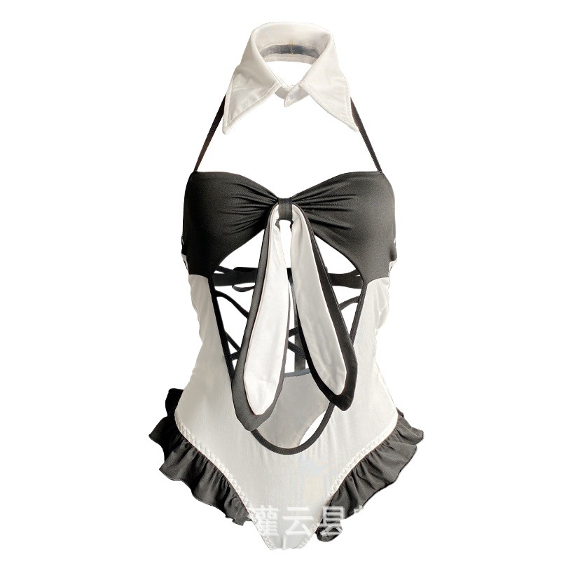 Charming Rabbit Lingerie Sexy Open Crotch Free Jumpsuit Bunny Uniform Temptation Hot Suit 2669-1