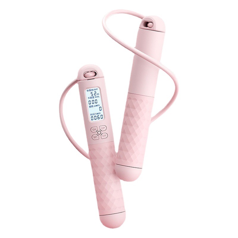 Shangjing skipping rope intelligent cordless counting weight-bearing wire rope student sports supplies big ball skipping rope wholesale