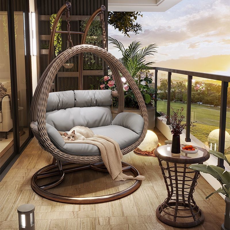Indoor Swing Hanging Chair Home Living Room Balcony Outdoor Courtyard Hanging Basket Chair Lazy Sofa Rocking Chair Hammock Rattan Chair