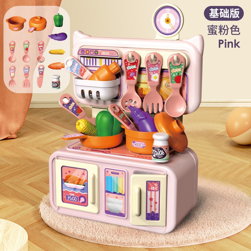 Picture of Cross-Border Children's Play House Kitchen Toy Set Girls Simulation Spray Water Cooking Mini Tableware Table Wholesale
