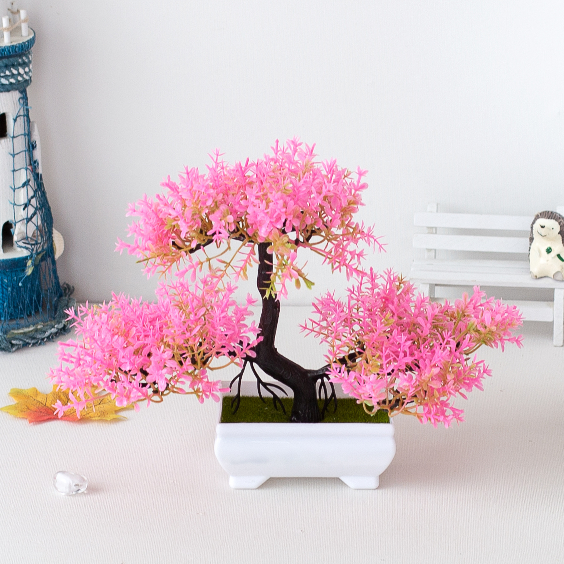 Picture of Factory direct three-pronged small green pine simulation plant home decoration ornaments bonsai bonsai