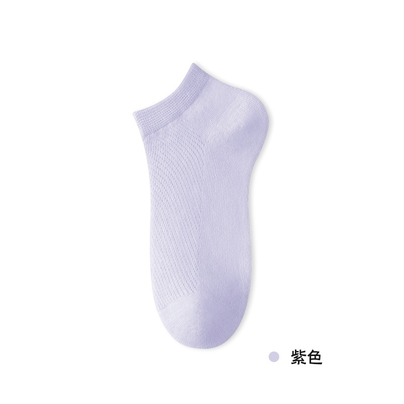 Picture of Socks Women's Boat Socks Do Not Fall with Pure Cotton Women's Socks Summer Thin Mesh Socks Sweat Absorbing Deodorless Bone-free Socks Zhuji Hosiery