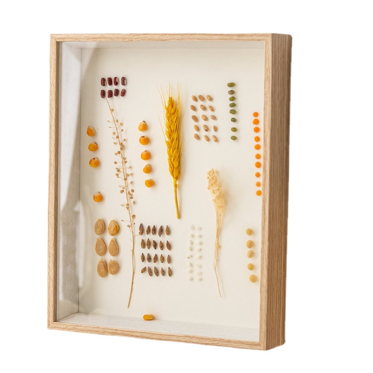 Picture of Stereo Hollow Specimen Frame diy Handmade Photo Frame Table Butterfly Insect Clay Preservation Mounting Frame Dried Flower Photo Frame