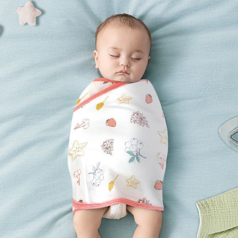 Picture of Baby Anti-Scare Sleeping Bag Spring Autumn and Winter Pure Cotton Newborn Baby Swaddling Towel Wrapping Towel Anti-Scare Sleeping Bag Artifact