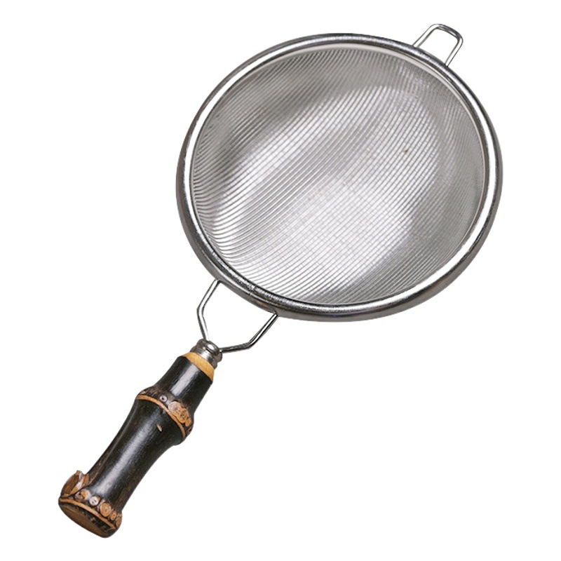 New purple bamboo handle stainless steel tea drain tea filter tea filter tea ceremony six gentlemen kung fu tea set accessories