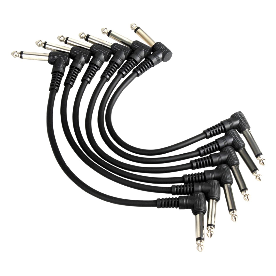 Six pieces of loading effect device cable black cable color effect device accessories transmission stable musical instrument wholesale