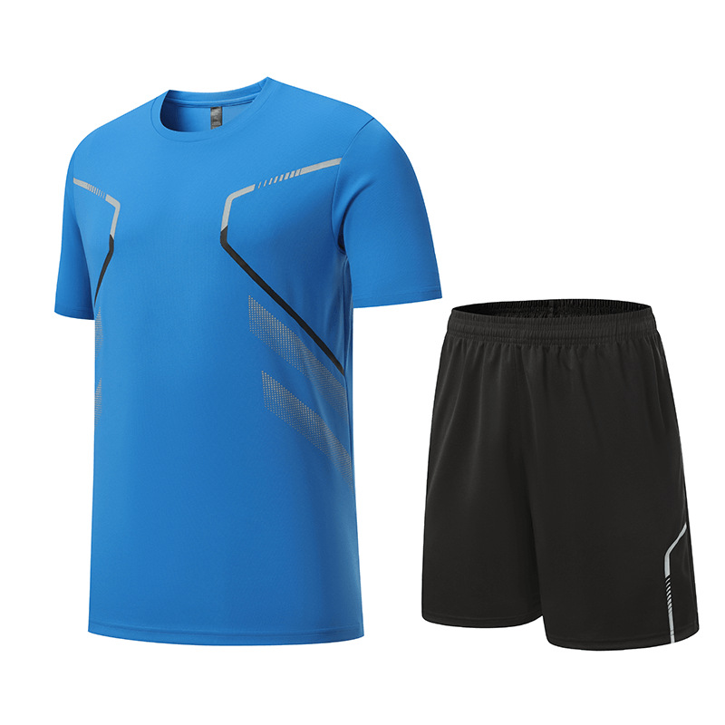 Picture of Quick-Drying Short-Sleeved Men's Ice-Feel Summer Sports Suit, Loose and Breathable Casual Versatile Fitness Sportswear