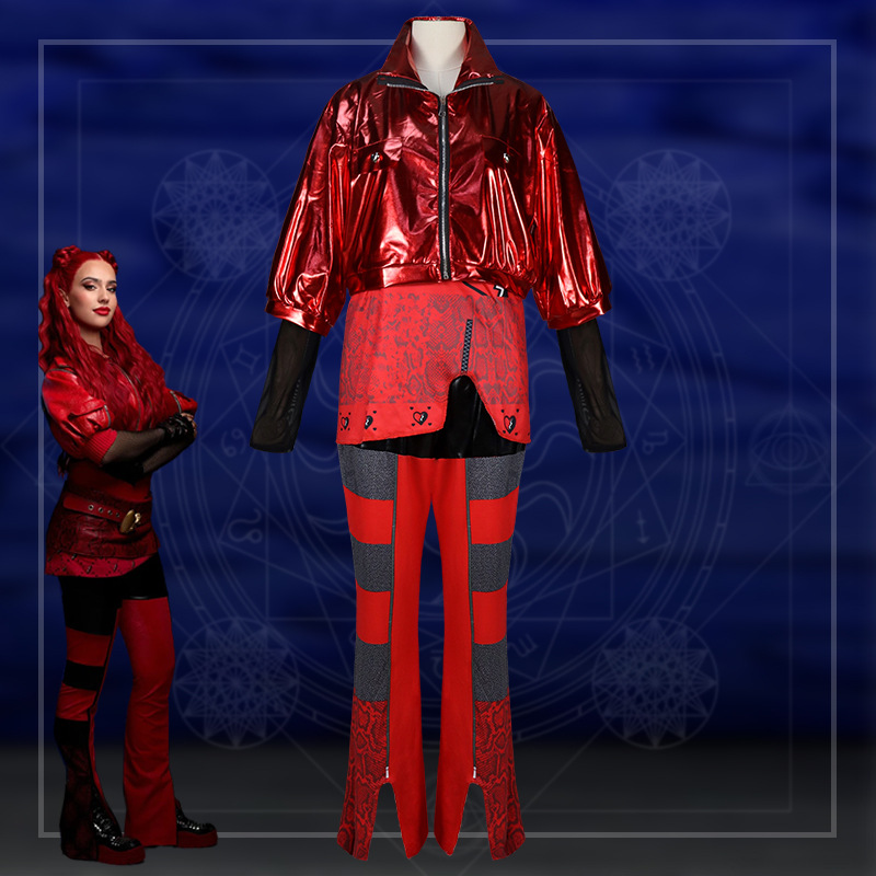 Halloween New Descendants 4 The Rise of Little Red cosplay Same Style Performance Clothing suit Children Adult Dress Up
