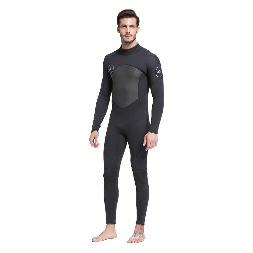 Cross-border 5MM one-piece diving suit men's thick warm deep diving winter swimsuit split zipper sunscreen jellyfish suit