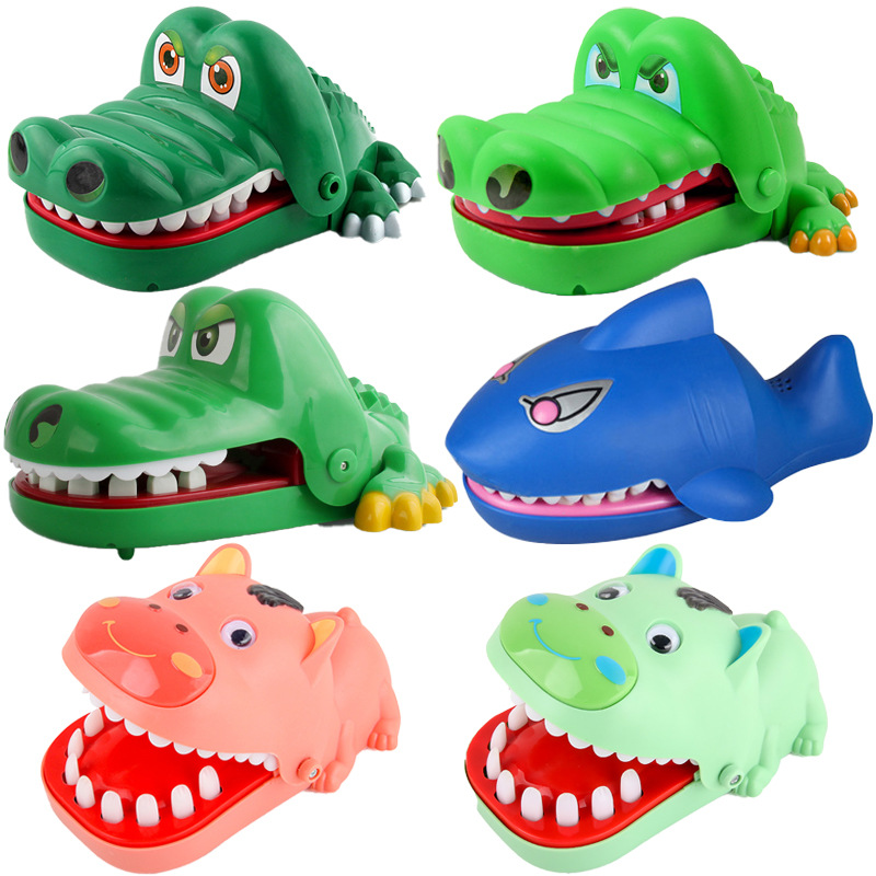 Picture of Cross-border export children bite hand trick toys variety of spoof decompression shark crocodile dog bite hand biting toys