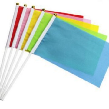 On the 7th and 8th morning exercise flag small colorful flags wholesale hand-cranked flags hand-waving flags sports flag Red Yellow Blue Green Pink