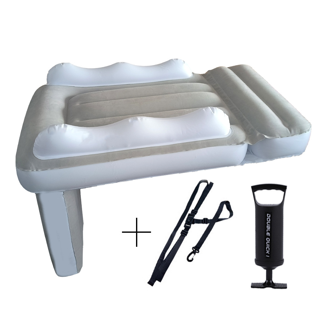 Picture of Amazon Baby Inflatable Mattress Children's Car Rear Folding Car Mat Outdoor Travel Thickened Flocking Air Cushion