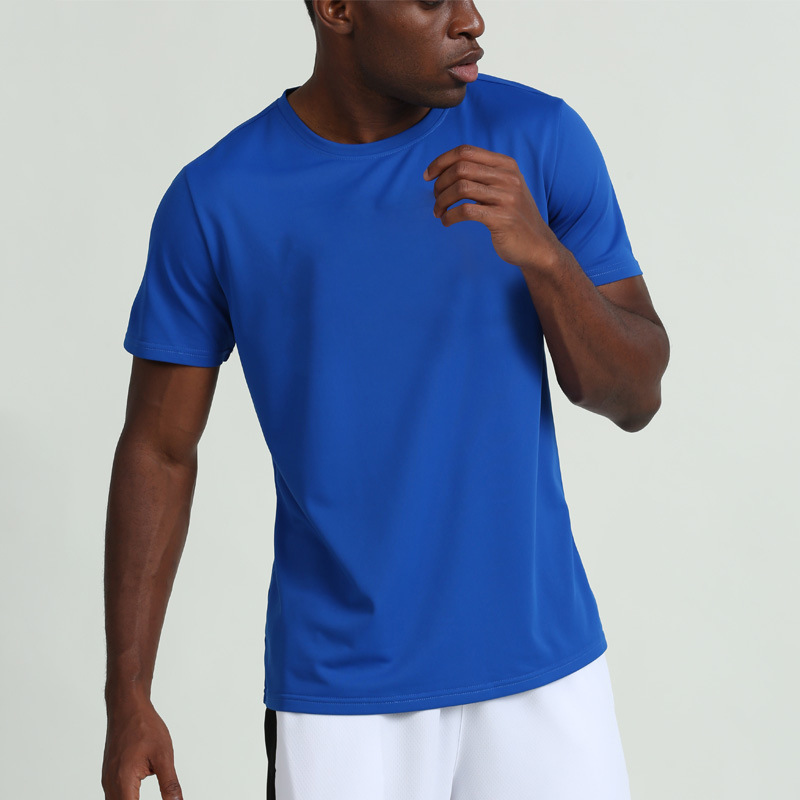 Picture of Summer Men's Short-Sleeved T-Shirt Running Fitness Sports Casual Quick-Drying Clothing Outdoor Basketball Sportswear