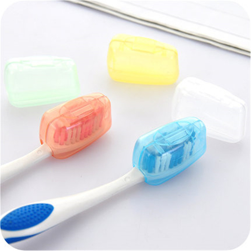 Picture of Travel Toothbrush Head Protective Cover Protective Cover Head Cover Portable Outdoor Travel Toothbrush Protective Box Toothbrush Bucket Toothware Box