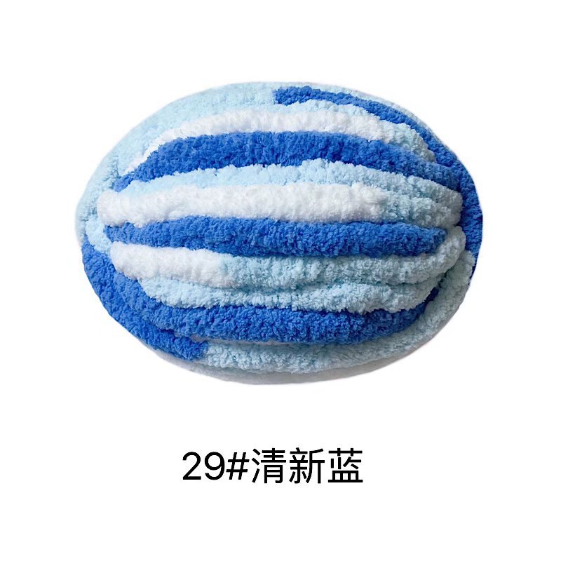 Picture of Thick ice strip wool cat tail thread sausage yarn ice island wool hook bag cushion soft finger knitted blanket cat nest thread
