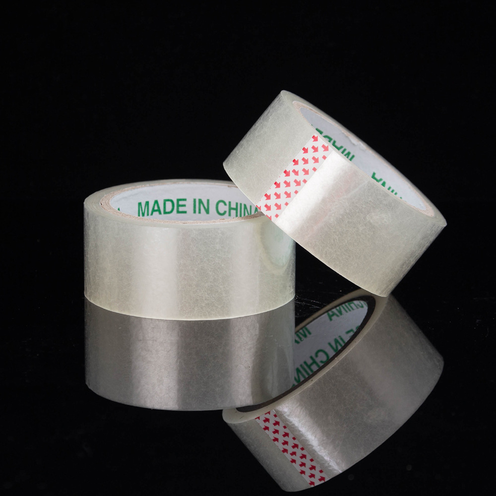 Picture of A large number of wide tape wholesale transparent tape large roll whole box sealing tape yellow tape express packing tape packaging