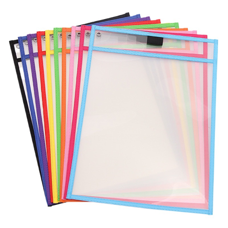 Children's Erasable File Bags for Early Education Classes Children's Graffiti Homework Tutoring Thickened PVC Logo Printing