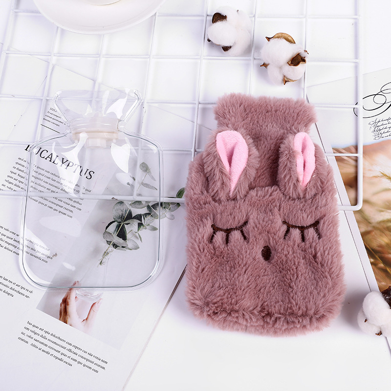 Picture of Cartoon Plush Hand Warmer, Removable and Washable, Water-Filled Hot Water Bottle, Super Cute and Cute Animal Water Bottle
