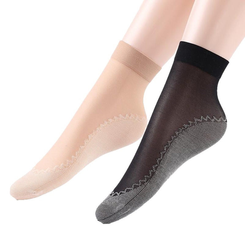 Mask Steel Stockings Women's Stockings Cotton Bottom Socks Instagram Trendy Summer Thin Anti-snagging Silk Anti-slip Socks for Children