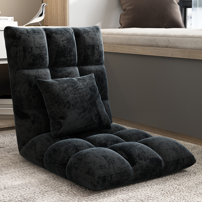 Floor, tatami, bedroom, balcony, dormitory, folding lazy sofa, single cute, small bed, backrest, chair, chair