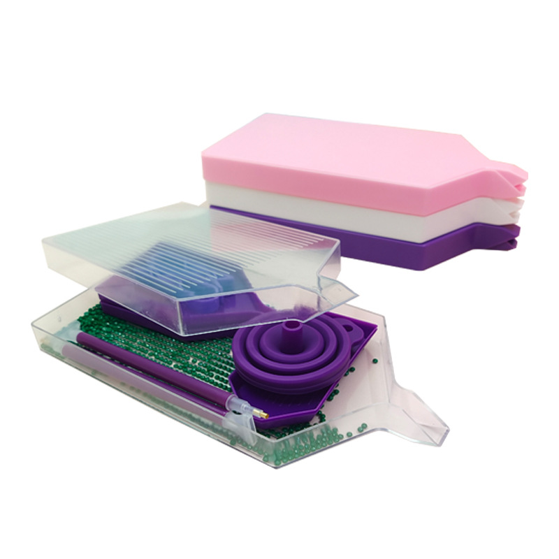 Picture of New Diamond painting tool DIY point diamond mother plate purple clay suit cross-border new product Amazon exclusive