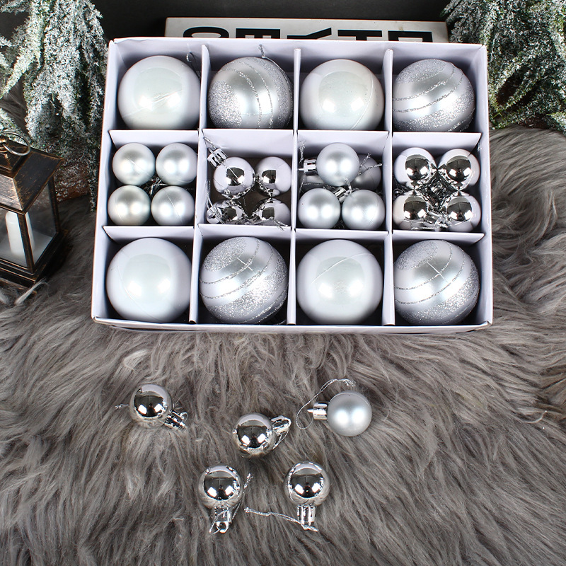 Hong Kong Love Christmas Holiday Decorations Window Pendant Hanging Ball suit Electroplated Ball Painated Ball Christmas Ball Gift Boxes