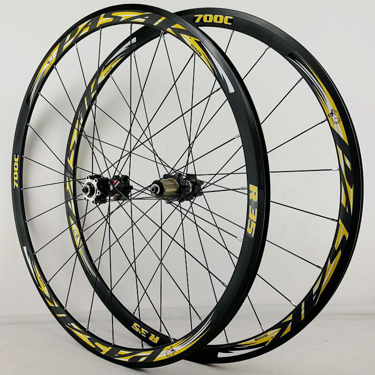 Picture of 700C disc brake road bicycle wheel set off-road road disc brake wheel disc brake v brake C brake 29 inch straight pull spoke