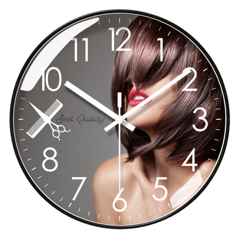 IPRA 6242 beauty and hairdressing clock club wall clock mute quartz clock fashion mute scanning quartz clock