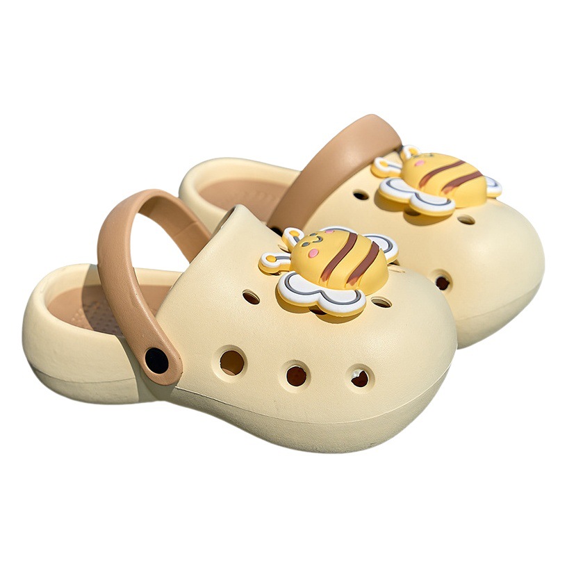 Hole Shoes Summer Women's Outer Wear Thick Sole Dung Feeling Heightened Slippers Soft Sole Non-slip Breathable Eva Two-wear Sandals
