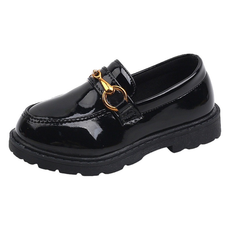 2025 Spring and Autumn Popular Children's Casual and Fashionable Korean Leather Shoes Boys' Casual and Easiest for Match Shoes Girls' Fashionable Shoes