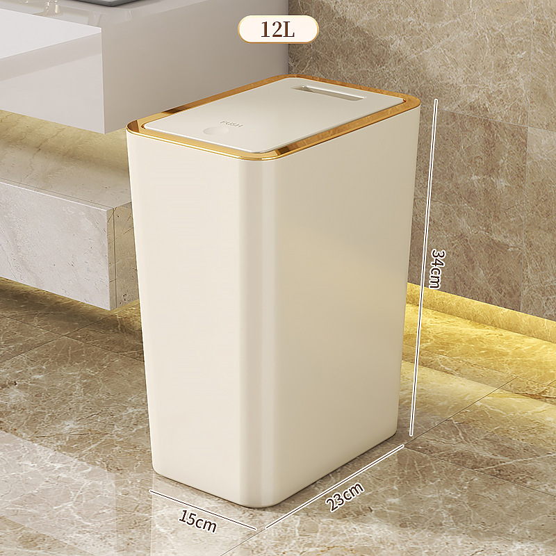 Picture of Trash Can with Lid, Household Toilet, Kitchen, Accessible Luxury, High-End Bathroom, Large Trash Can, Starting from One Piece