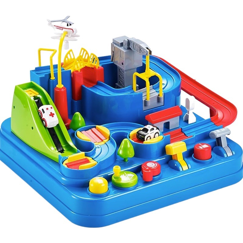 Online celebrity toy car adventure entrance rail car children's educational boy train suit birthday gift
