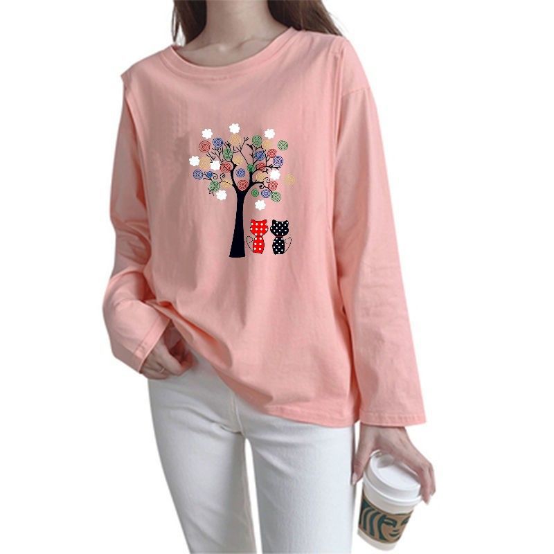 Picture of Out wear nursing clothes spring and autumn clothes nursing maternity clothes confinement clothes top long sleeve outside home wear loose T-shirt autumn