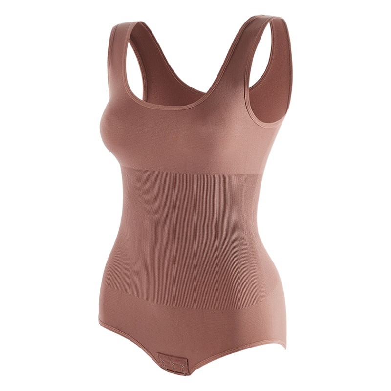 Foreign Trade Cross-border Supply Large Size Seamless Abdominal Body Shaping Jumpsuit Shaping Belt Body Hip Lifting Underwear Belt with Row Buckle