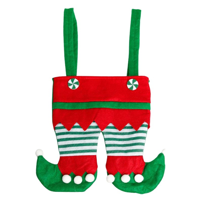 [spot wholesale] Christmas decorations elf bag candy bag Santa gift bag holiday party supplies