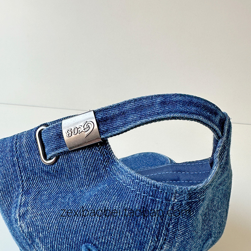 Picture of Baby Hat Spring and Autumn Style Duckbill Cap Cute Bear Unisex Denim Summer Thin Children's Baseball Cap Trendy