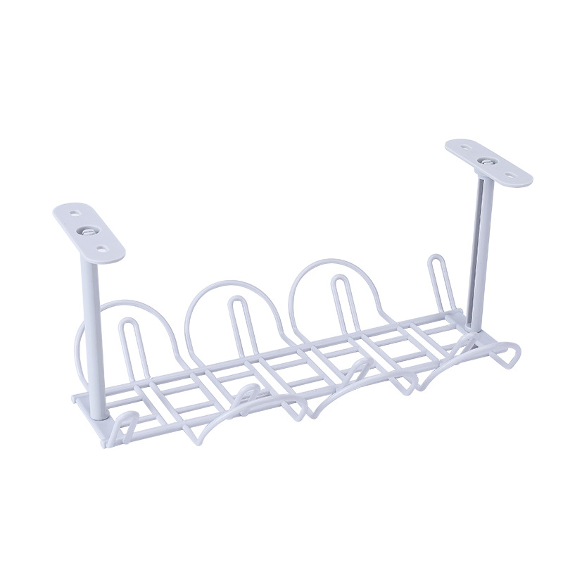 Picture of A3156 Desk Bottom Power Cord Plug-in Rack Storage Rack Cable Plate Partition Hanging Basket Laminated Rack Plug-in Board Storage Rack