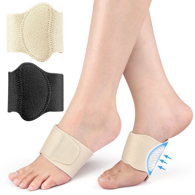 Arch Foot Pads for Men and Women, Arch Support Pads, Shock-Absorbing Half Pads for Flat Feet, Orthopedic Pads