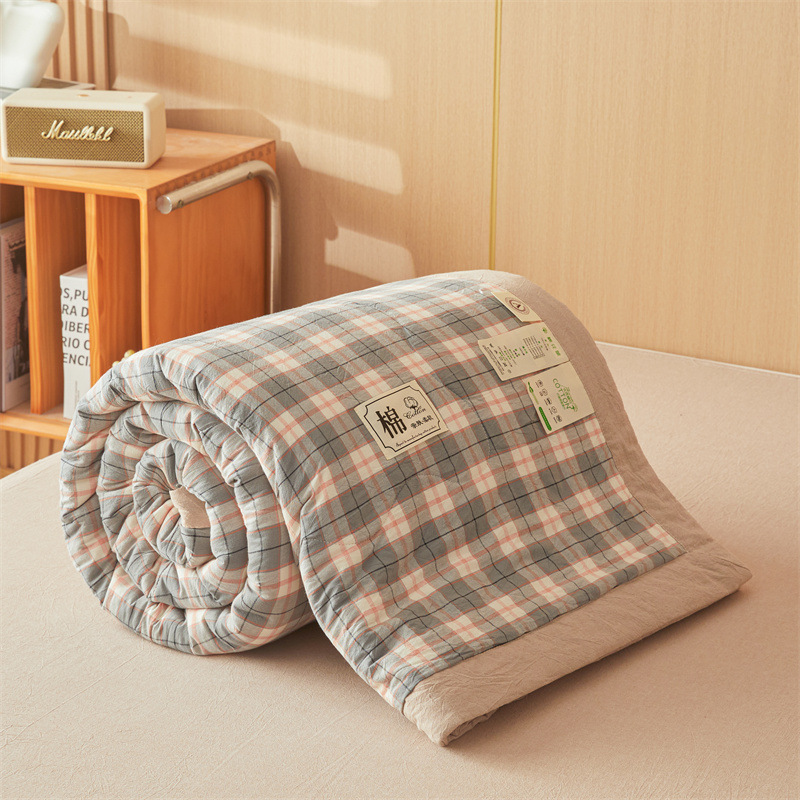 Picture of Class A Xinjiang cotton cotton summer quilt 100 cotton machine washable washable air conditioning single double summer thin quilt