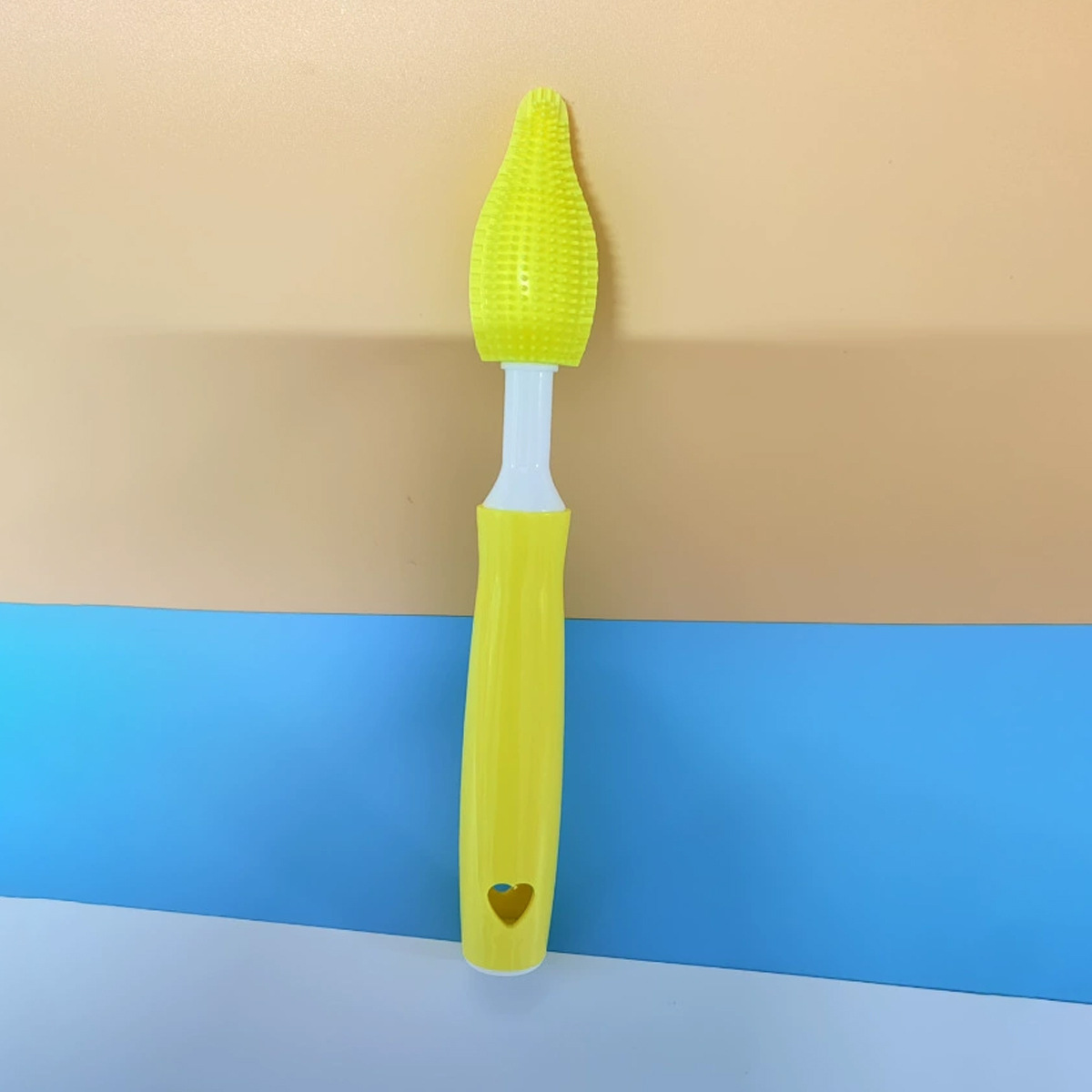 Picture of Liquid silicone bottle brush cleaning cup rotating brush nipple brush three-in-one multifunctional cleaning rinse factory direct sales
