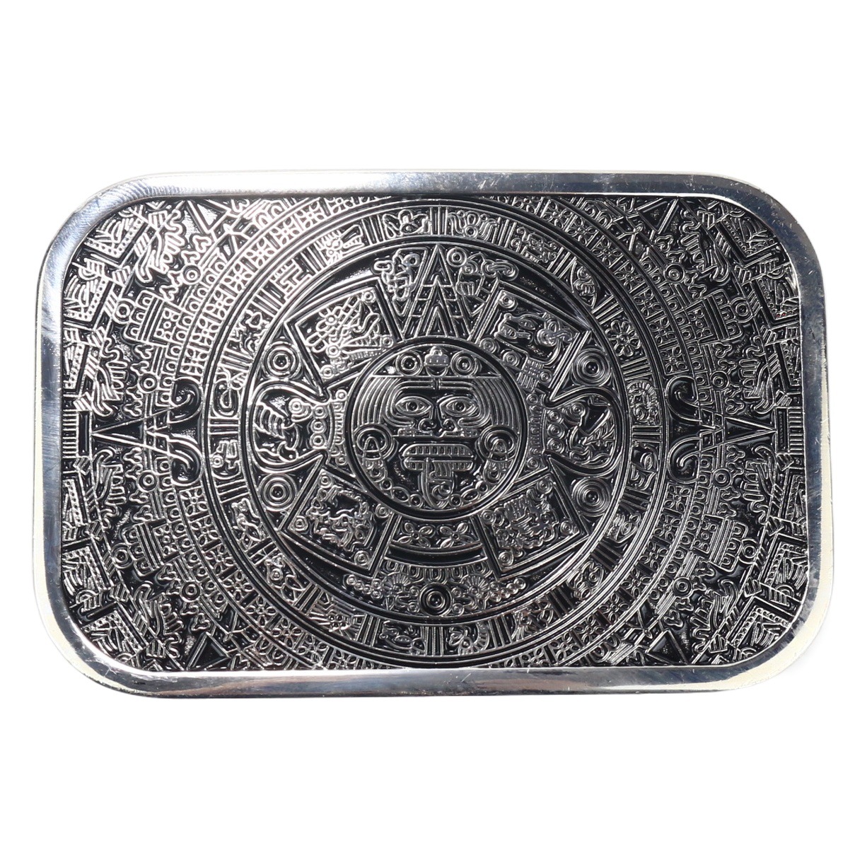 Cross-border Hot Sale Zinc Western Denim Belt Buckle Flag Pattern Turquoise Cross-border European and American Vintage Belt Buckle