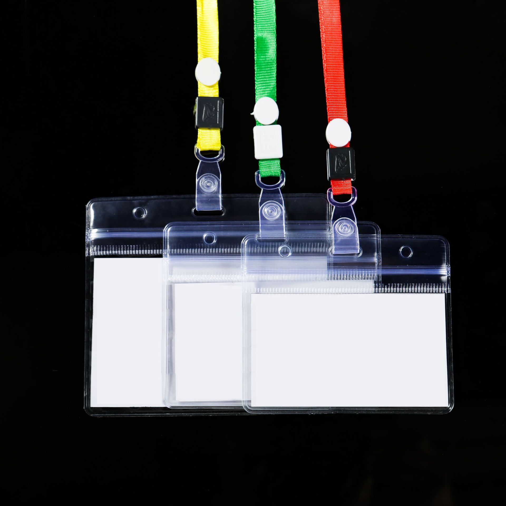 Picture of Pvc soft transparent waterproof case work card badge student card card card card holder lanyard spot wholesale
