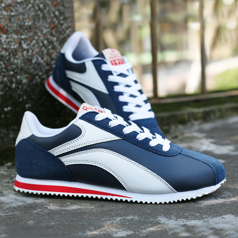 Autumn Men's Shoes Vintage Running Shoes Low-top Leather Lightweight Forrest Gump Shoes Fashion Jogging Shoes Casual sneaker