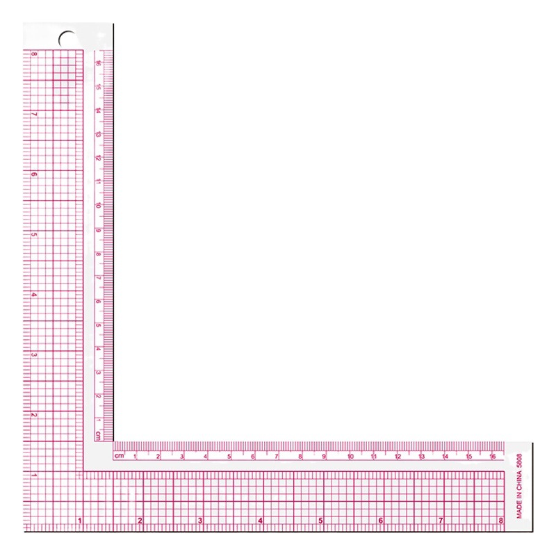 5808L-shaped square ruler code ruler clothing printing design special ruler proofing and cutting sewing ruler manufacturers batch