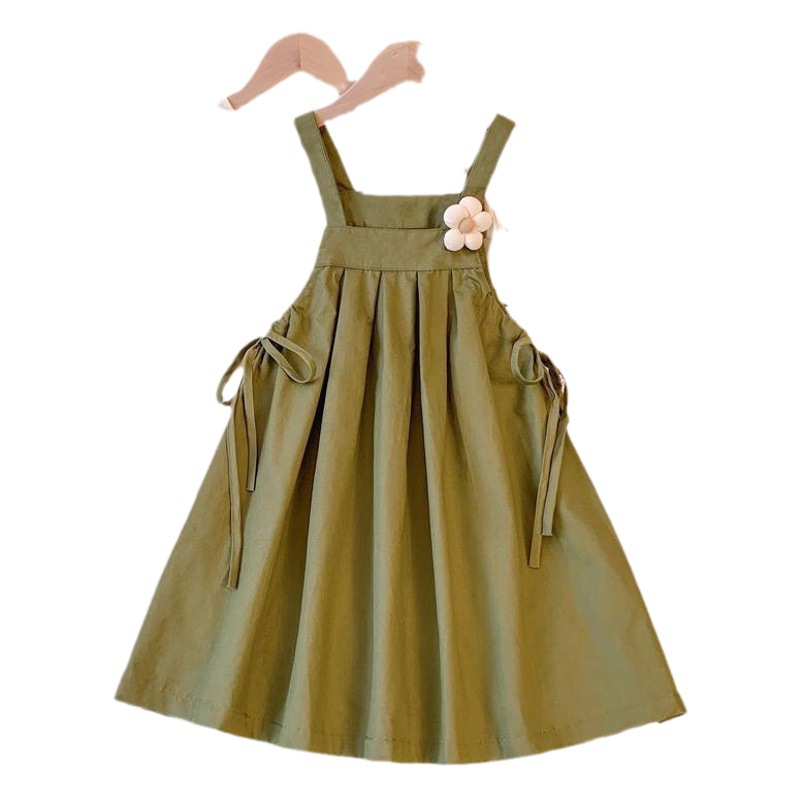 Girls' Korean Style Casual Skirt Suit 2024 Summer New Style Stylish Puff Sleeve Top Skirt Two-Piece Set