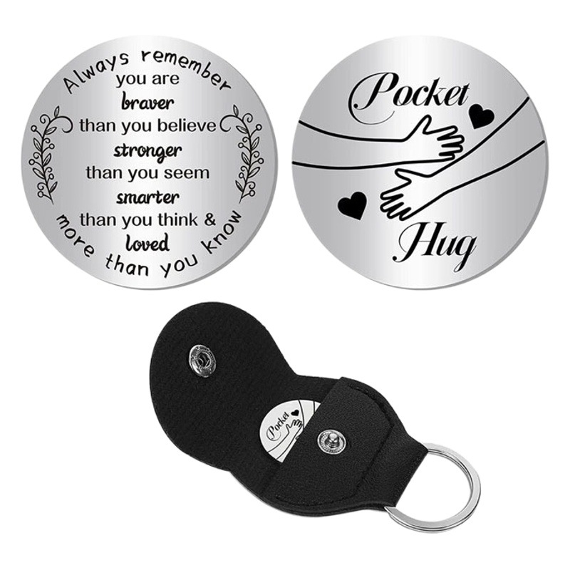 Cross-border hot selling Amazon decision coin couple's personalized fashion stainless steel jewelry gift