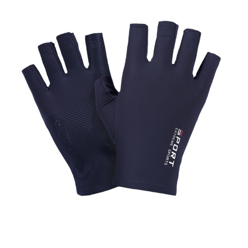 Picture of Ice Silk Gloves for Men and Women, Cycling Sports Fitness Luya Fishing Climbing High Elasticity Comfortable Sweat-Absorbent Sun Protection Gloves