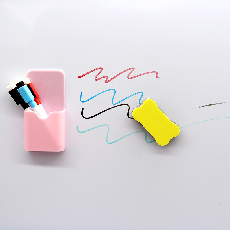 Picture of Factory wholesale magnetic small bone whiteboard eraser EVA felt cloth chalk eraser children's cleaning small board eraser blackboard brush