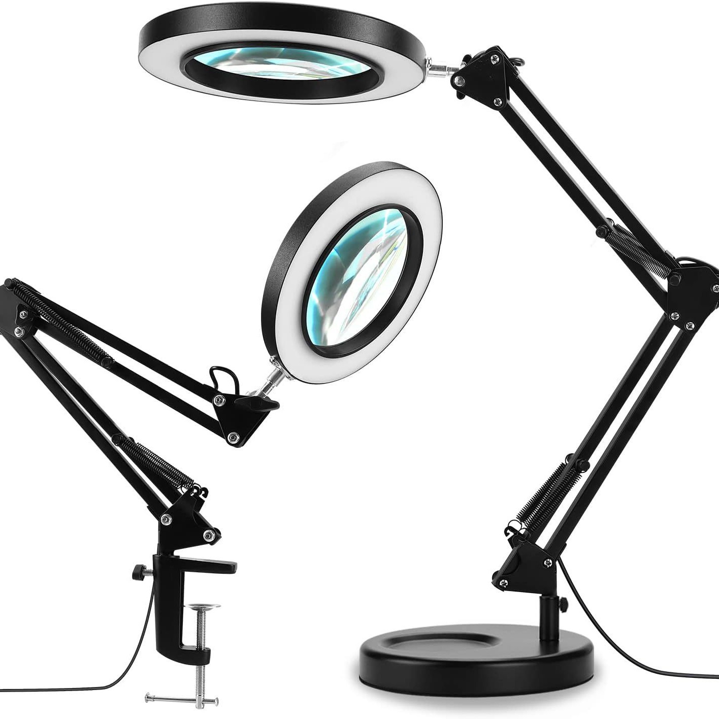 Beauty lamp tattoo lamp LED cold light magnifier repair lamp USB eyebrow tattoo clip desk lamp with touch cross border
