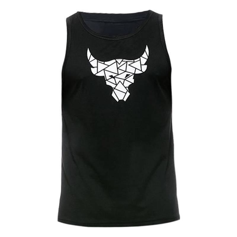 Sports Vest Men's Summer Fitness Loose Basketball Training Mesh Breathable Outdoor Quick-Dry Running Sports Top